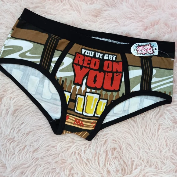 ❣️Period Panties!🩸Nwt Shaun of the dead meme super comfy briefs for time month - Picture 2 of 5